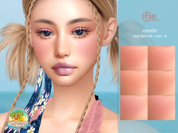 Alpha IMF Sunnie Blush N199 by IzzieMcFire - The Sims 4 Custom Content