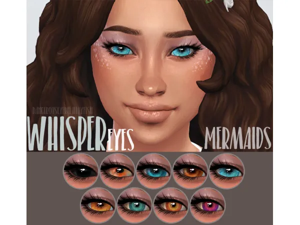 Maxis Match Whisper Eyes Mermaids - The Sims 4 Custom Content