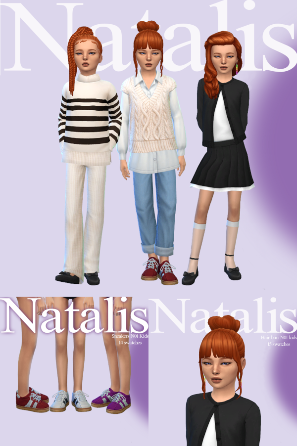 Maxis Match Set of clothes for children for March by Natalis - The Sims 4 Custom Content