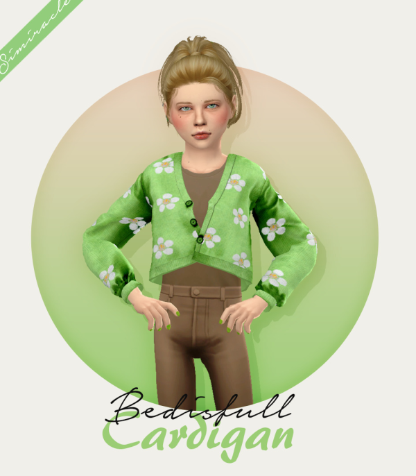 Maxis Match Bedisfull Cardigan Kids Version by simsfinds - The Sims 4 Custom Content