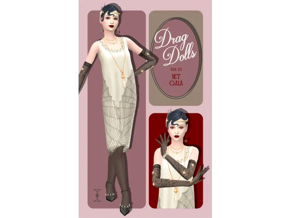 Maxis Match DRAG DOLLS AS8 E2 NET GALA by - The Sims 4 Custom Content