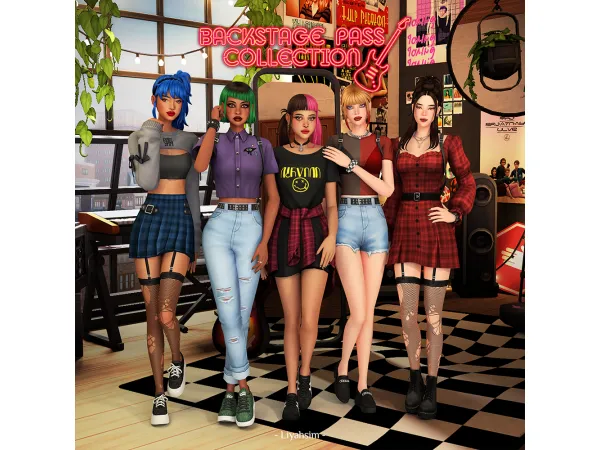Maxis Match Backstage Pass Collection - The Sims 4 Custom Content