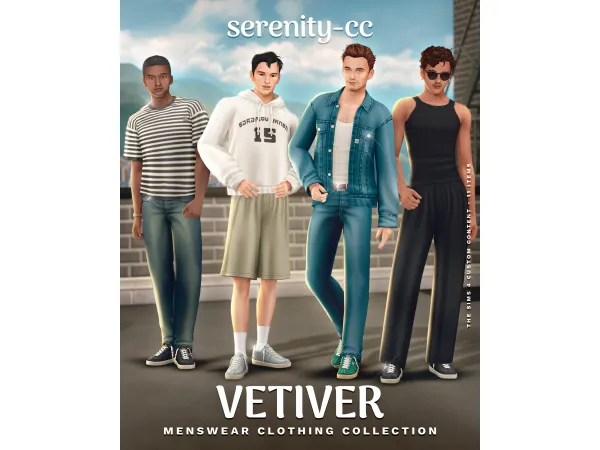 Maxis Match The Vetiver Collection by Serenity - The Sims 4 Custom Content