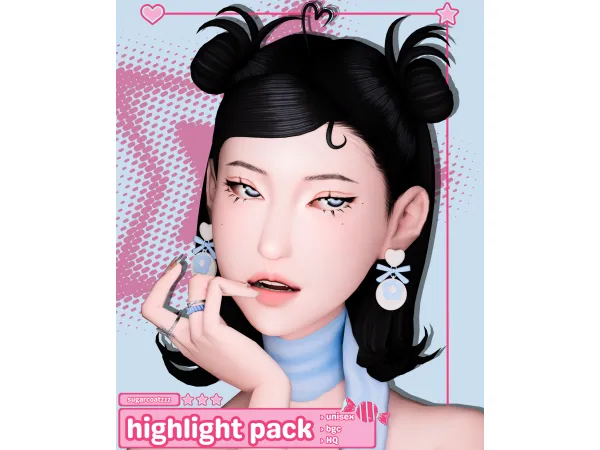 Maxis Match highlight pack 01 02 by sugarcoatzzz - The Sims 4 Custom Content
