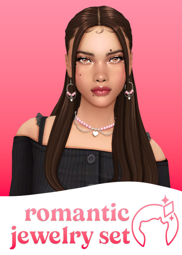 Maxis Match romantic jewelry set by simsfinds - The Sims 4 Custom Content