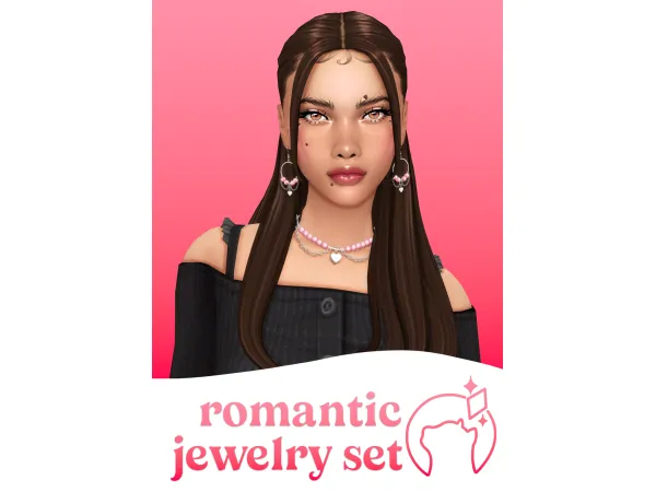 Maxis Match romantic jewelry set by ikarisims - The Sims 4 Custom Content