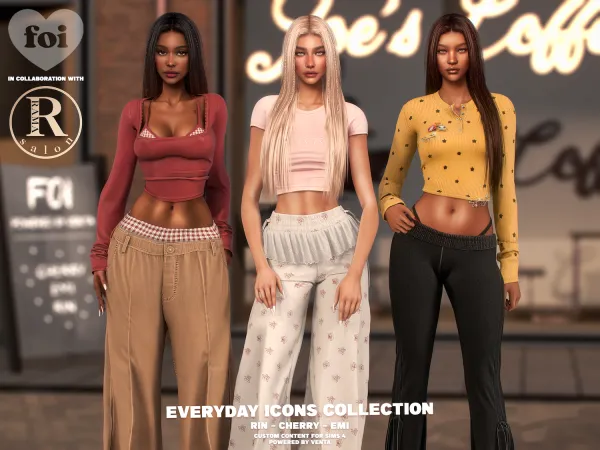 Alpha FOI Emi Top (Sample) - The Sims 4 Custom Content