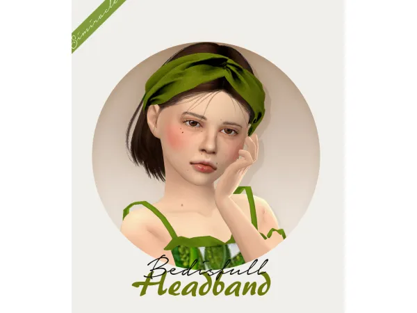 Alpha Bedisfull Twist Headband - The Sims 4 Custom Content