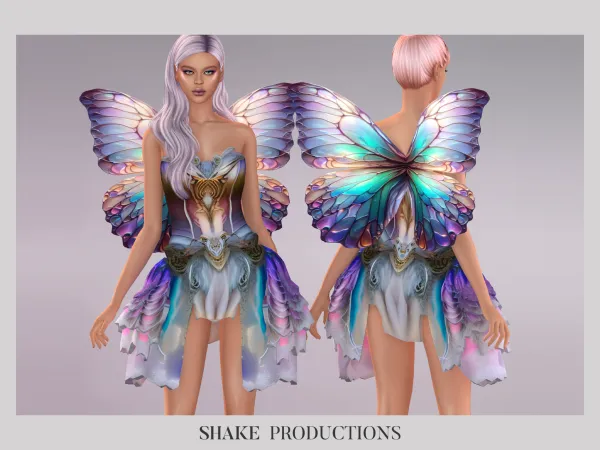 Alpha Fairy Outfit - The Sims 4 Custom Content