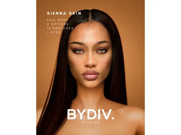 Alpha SIENNA SKIN by bydiv - The Sims 4 Custom Content