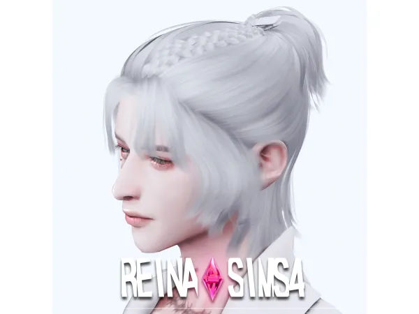 Alpha REINA_TS4_HARRY HAIR by Reina Sims4 - The Sims 4 Custom Content