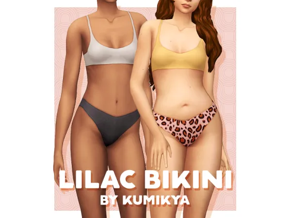 Maxis Match kumikya LILAC BIKINI - The Sims 4 Custom Content