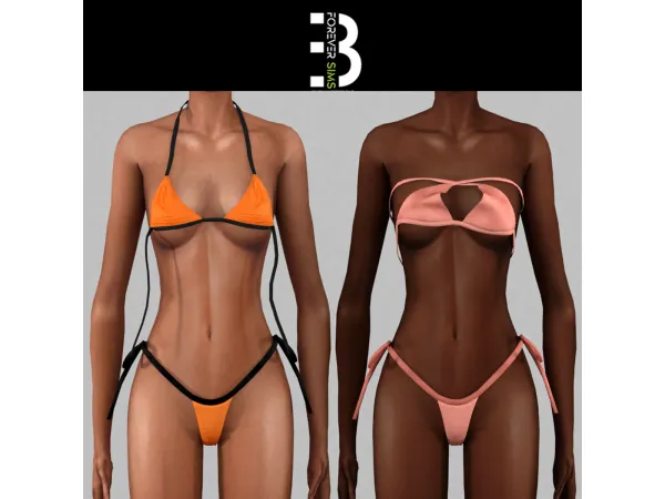 Alpha AQUASEA BIKINE - The Sims 4 Custom Content