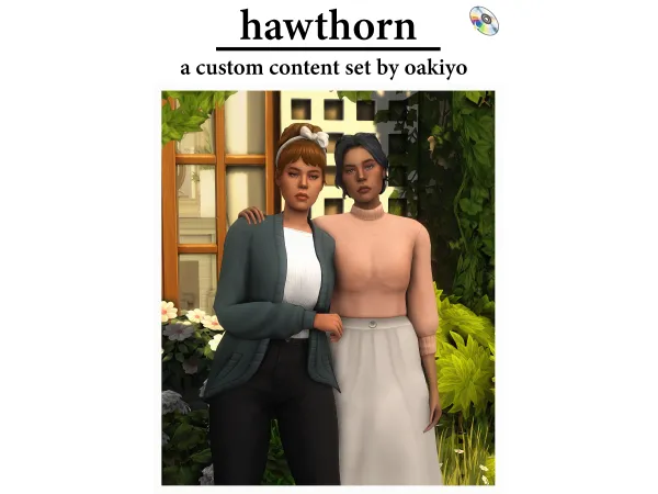 Maxis Match The Hawthorn Set by oakiyo - The Sims 4 Custom Content