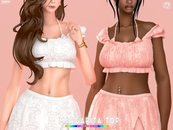 Mix Margarita Summer Top bluerosesims - The Sims 4 Custom Content