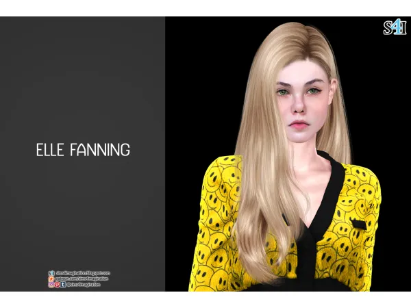 Alpha Elle Fanning by sims4imagination - The Sims 4 Custom Content