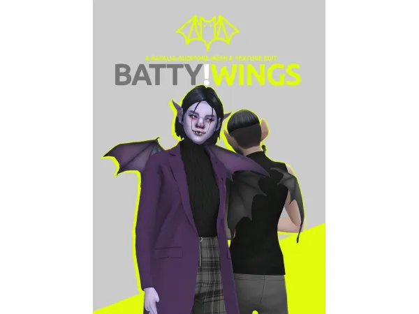 Maxis Match BATTYWINGS by gerbithats - The Sims 4 Custom Content