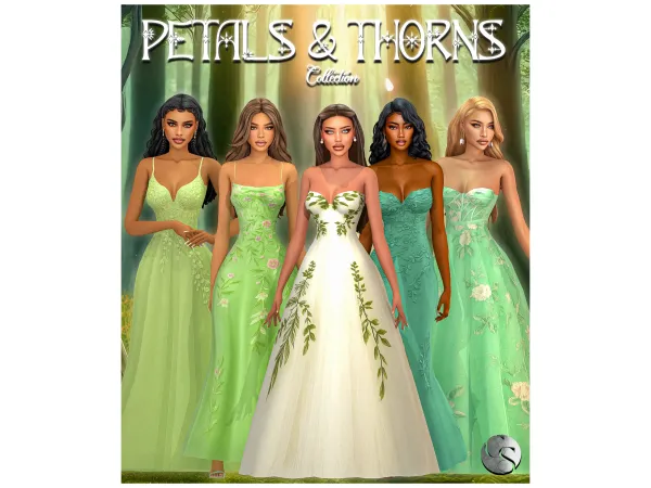 Alpha CAMUFLAJE Petals Thorns Collection Teaser - The Sims 4 Custom Content