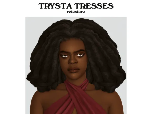 Maxis Match TRYSTA TRESSES RETEXTURE - The Sims 4 Custom Content
