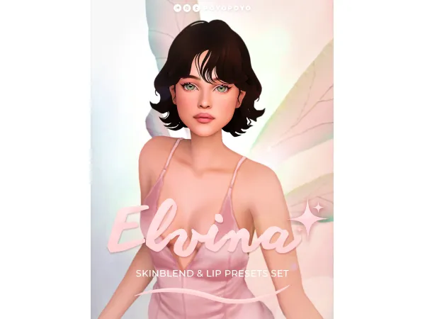 ELVINA SKINBLEND & LIP PRESETS SET by poyopoyosim