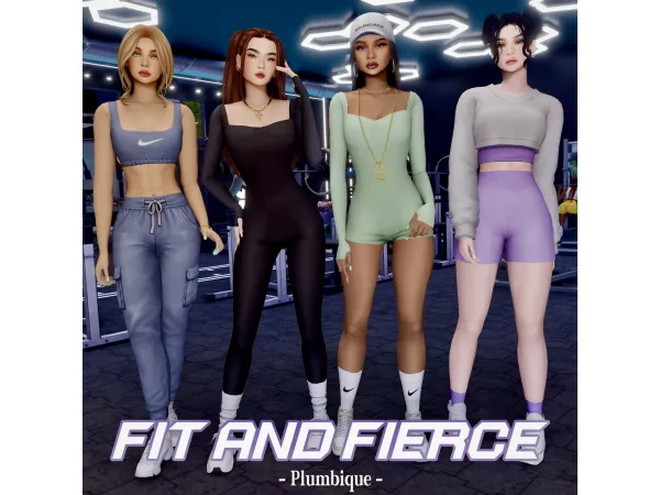 Maxis Match Fit and Fierce by Plumbique - The Sims 4 Custom Content