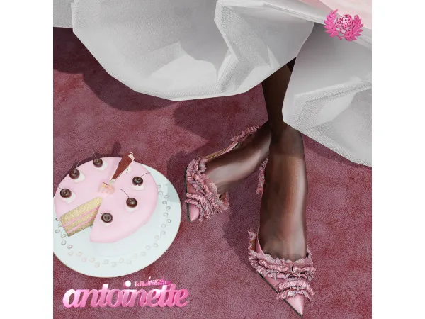 Alpha antoinette heels by atomiclight - The Sims 4 Custom Content