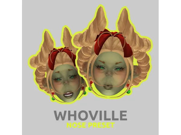 Maxis Match Whoville Nose Preset by gerbithats - The Sims 4 Custom Content