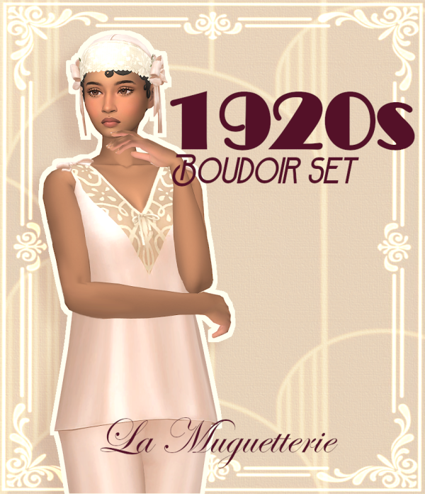 Maxis Match 1920s Boudoir set by simsfinds - The Sims 4 Custom Content