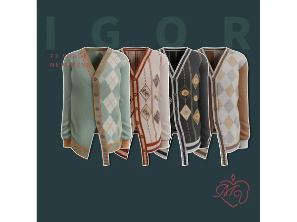 Maxis Match Igor Top by MissValentine - The Sims 4 Custom Content