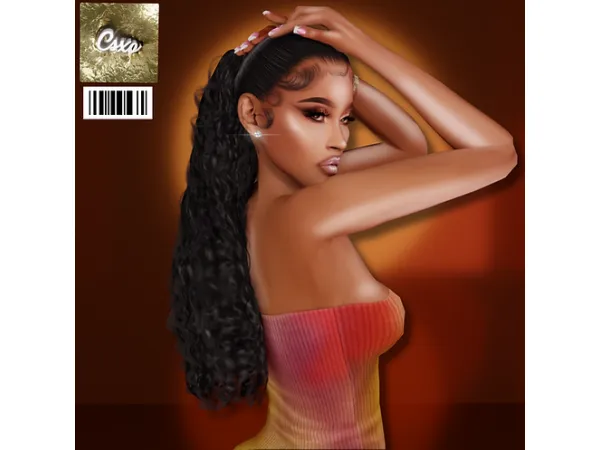 Alpha Steph Hair by cecesimsxo - The Sims 4 Custom Content