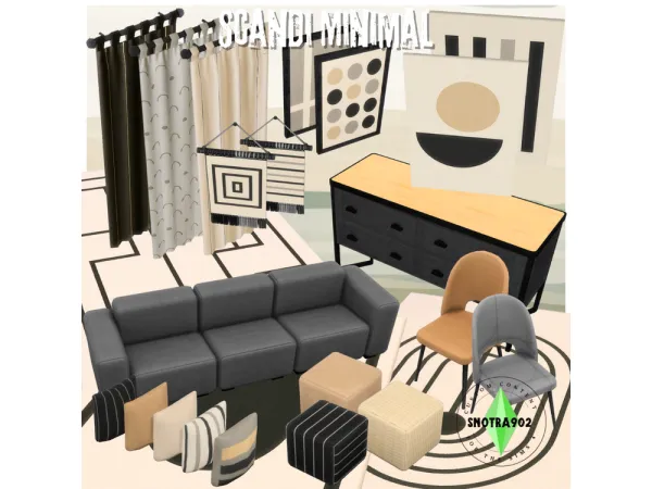 Maxis Match Scandi Minimal by Snotra902 - The Sims 4 Custom Content