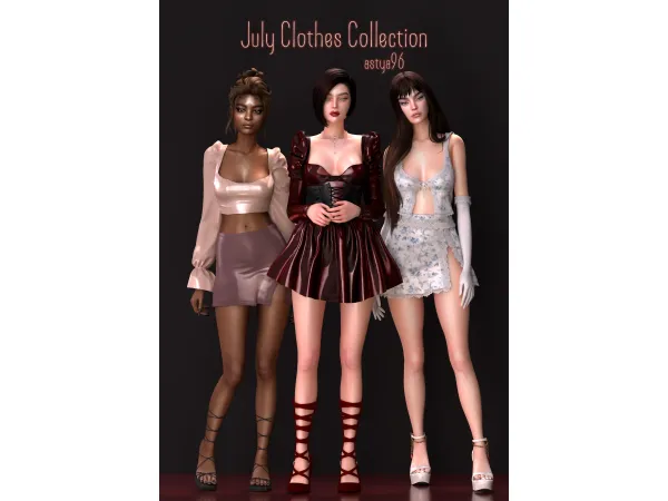 Alpha July Clothes Collection 2022 by astya96 - The Sims 4 Custom Content