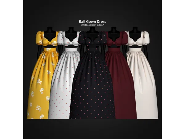 Alpha Ball Gown Dress by - The Sims 4 Custom Content