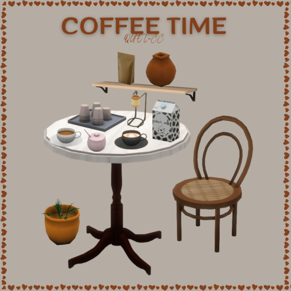 Maxis Match COFFEE TIME by simsfinds - The Sims 4 Custom Content