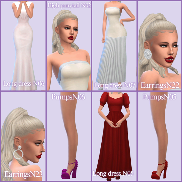 Maxis Match Set of 8 items for February by Natalis - The Sims 4 Custom Content