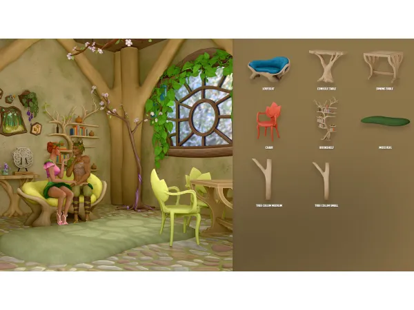 Maxis Match ENCHANTED LIVING by ModCo Studios - The Sims 4 Custom Content