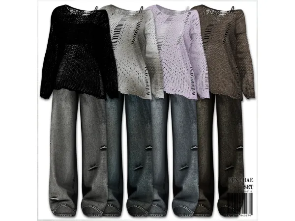 Alpha EunChae Set by mirosims2020 - The Sims 4 Custom Content