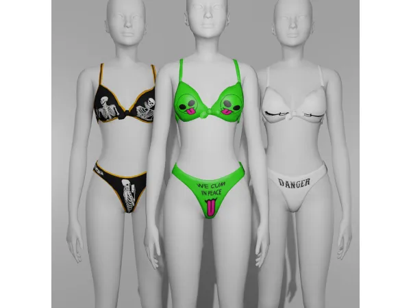 Alpha Morgana Swimwear by Pink Baddie - The Sims 4 Custom Content