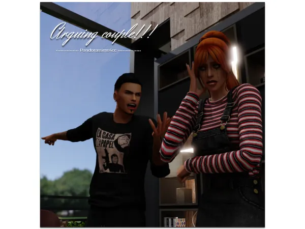 Maxis Match Arguing couple - The Sims 4 Custom Content