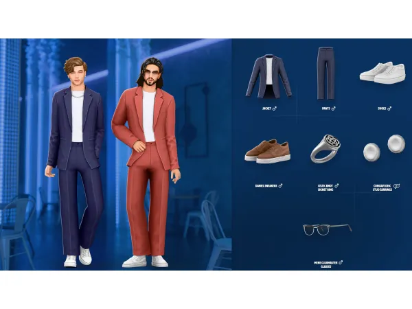 Maxis Match NOLAN SET by ModCo Studios - The Sims 4 Custom Content