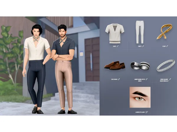 Maxis Match MATEO SET by ModCo Studios - The Sims 4 Custom Content