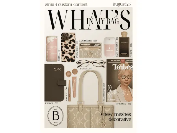 Mix What's in my Bag by bbygyal123 - The Sims 4 Custom Content
