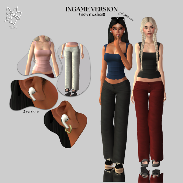 Maxis Match COMFY ESSENTIALS CLOTHING SET by simsfinds - The Sims 4 Custom Content