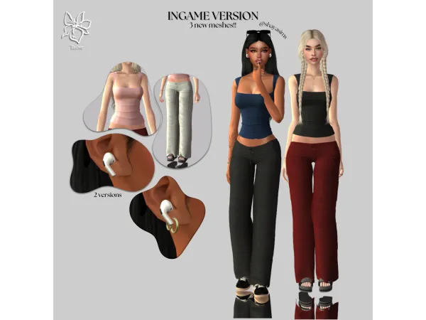 Maxis Match COMFY ESSENTIALS CLOTHING SET by tauve - The Sims 4 Custom Content