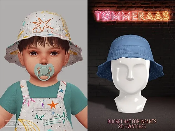 Mix Tu00d8MMERAAS Bucket Hat for Infants (130) - The Sims 4 Custom Content