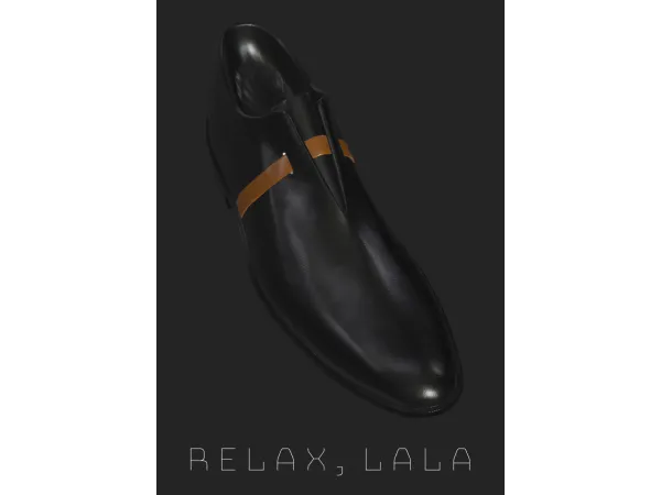Alpha [relaxLala] strap Leather Shoes - The Sims 4 Custom Content