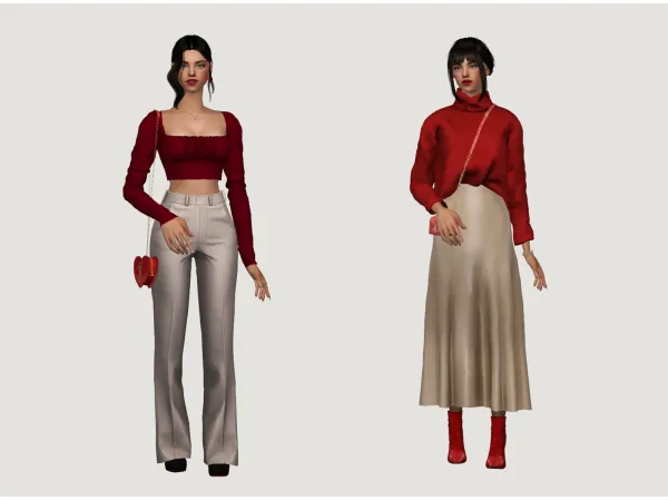 Valentineu2019s day lookbook with Maya by paranoia0612 - The Sims 2 Custom Content
