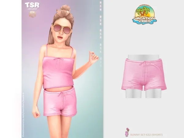 Mix ChildF SUNNY SET 622 (SHORT) BD1583 - The Sims 4 Custom Content