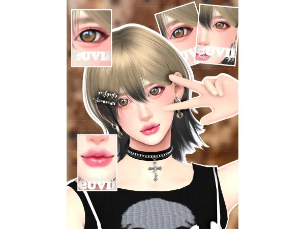 Maxis Match [euvii] Crema makeup pack - The Sims 4 Custom Content