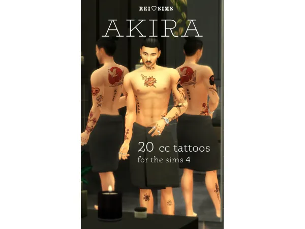 Mix ud835udd52ud835udd5cud835udd5aud835udd63ud835udd52 20 maxis match tattoos by reiheartssims - The Sims 4 Custom Content